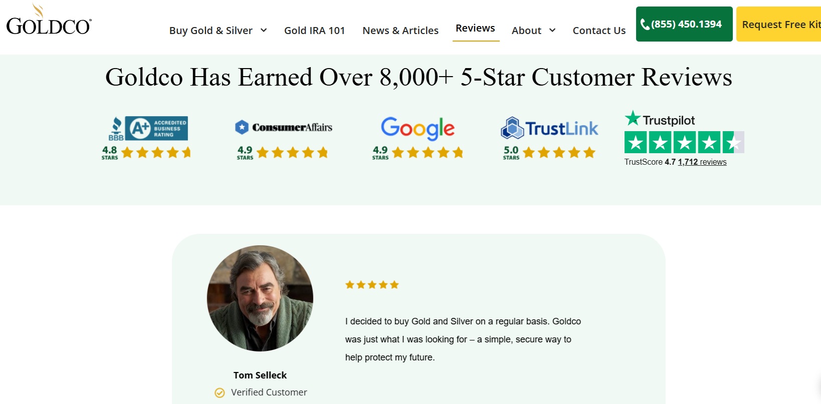Goldco Customer Reviews